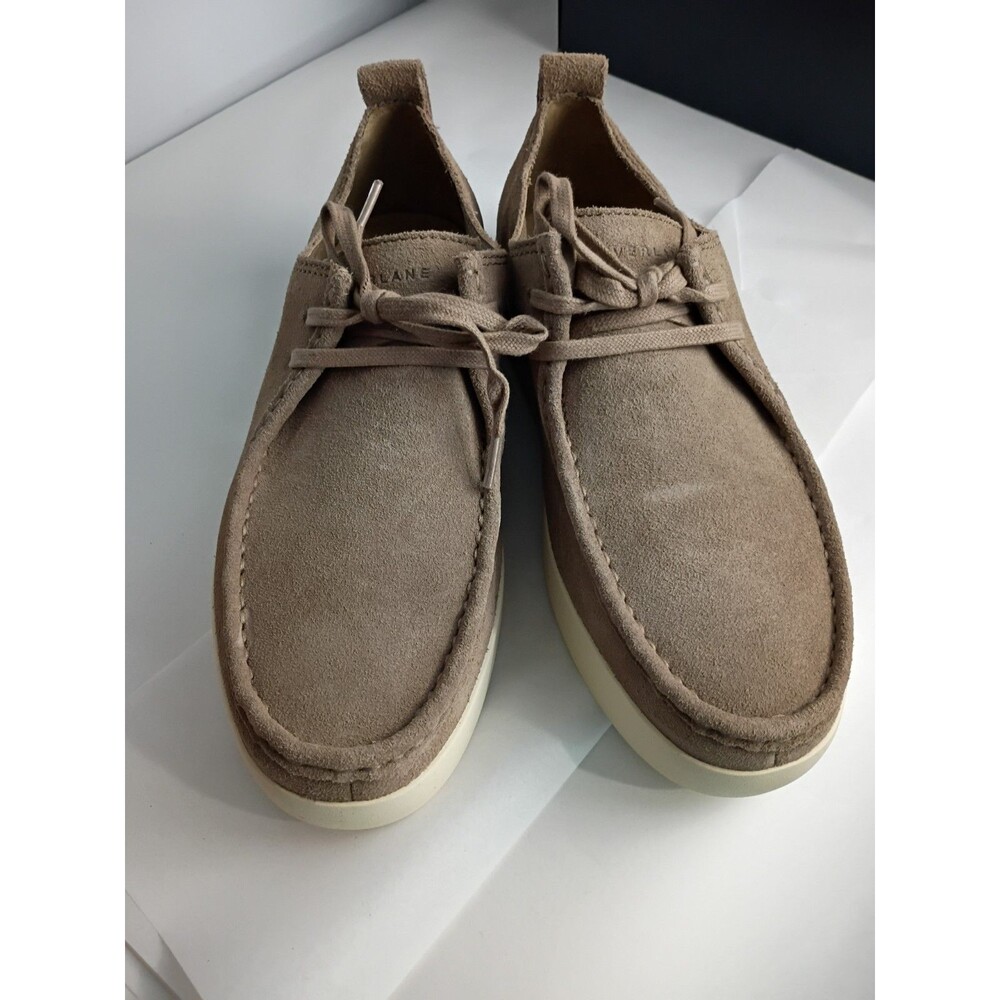 Everlane Mens The Desert Suede Leather Lace Up Loafer Shoes In Sepia Size 7.5